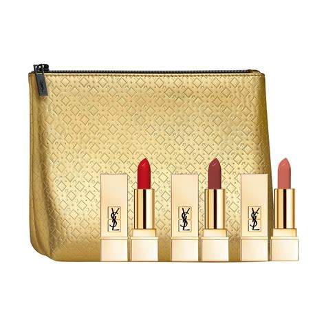 ysl mini lipstick set swatches|yves saint laurent lipstick set.